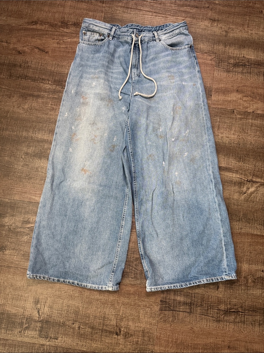 MM6 Maison Margiela Indigo 5 Pocket Shoe String Jeans